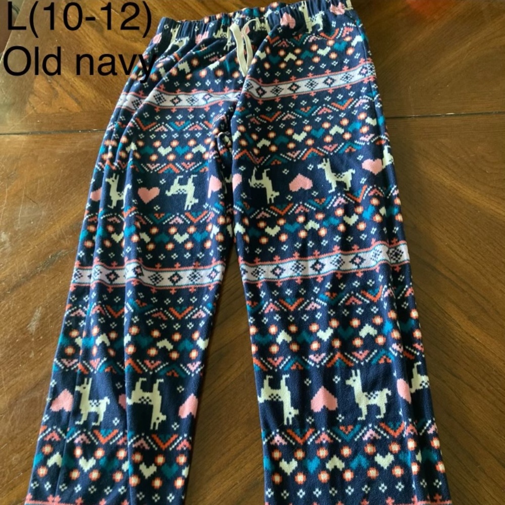 Girls 10-12 old navy pajama pants
